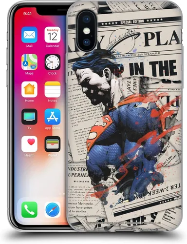 Vista 62 de Head Case Designs Officially Licensed Superman DC Comics Collage 80th Anniversary Gel Case [Military Grade Protection] Compatible with Apple iPhone
