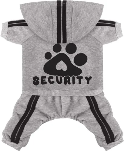 Vista 12 de Sudadera de seguridad con capucha para perros de 4 patas - Mono con sudadera - Sudaderas - Ropa suave y cálida para perros - Suéter con capucha