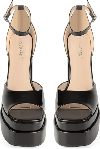 Vista 4 de ANN CREEK Zapatos de tacón grueso con plataforma para mujer con plantilla acolchada suave, cómodos y a la moda