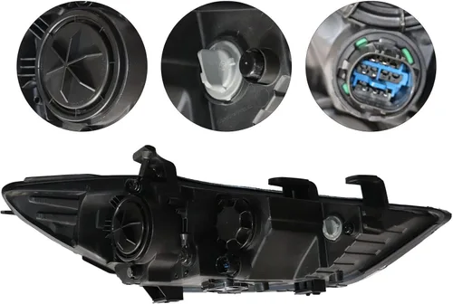 Vista 4 de Conjunto de faros delanteros halógenos para Hy-uu-nn-dai El-aa-nn-tra Sedan 2017 2018 (lado izquierdo del conductor)