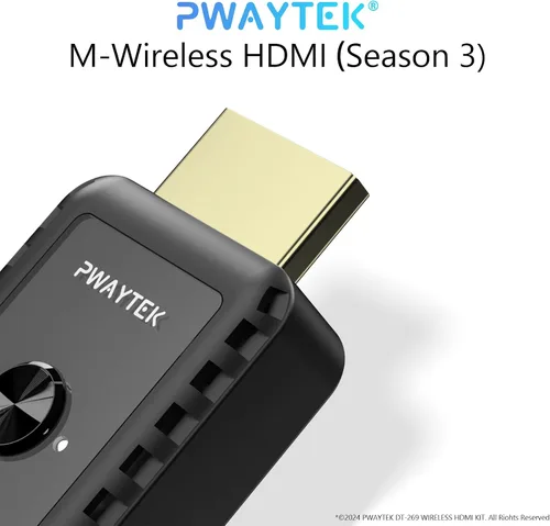 Vista 6 de Transmisor y receptor HDMI inalámbrico de 328 pies/328.1 ft, kit de extensor HDMI inalámbrico, Plug & Play, soporte de decodificación 4K 2.4/5G