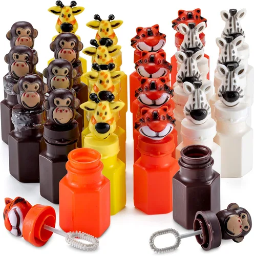 Vista 10 de Crayon Bubble Bottles (24-Pack) Party Favors for Kids & Birthday Parties Burbujas de crayón