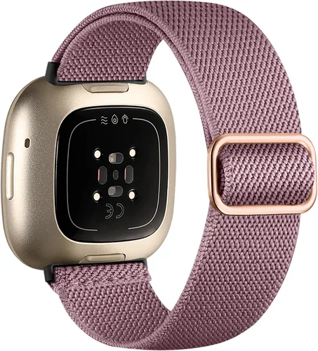 Vista 16 de Maledan Banda de Repuesto para Correas Fitbit Sense Hombres Mujeres, Correa de Reloj Elástica de Nylon Transpirable Suave para Versa 3/Versa 4