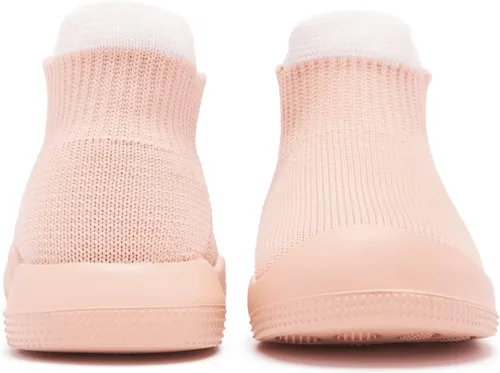 Vista 4 de Eashi Zapatos de bebé para niñas y niños, zapatos de calcetín para bebés con agarre, zapatos para primeros pasos, pantuflas antideslizantes