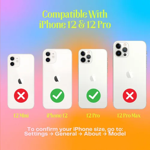 Vista 5 de FELONY CASE - Funda protectora transparente para iPhone 12/iPhone 12 Pro, TPU y policarbonato que absorbe los golpes - A prueba de grietas con un