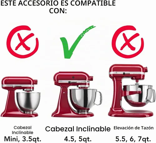 Vista 2 de KitchenAid Batidor de borde flexible de cabeza inclinable KFE5T