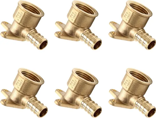 Vista 12 de EFIELD Barb Pex - Juego de 10 accesorios de crimpado hembra NPT de 3/4 pulgadas x 1/2 pulgadas, ASTM F1807, (PEX1807165)
