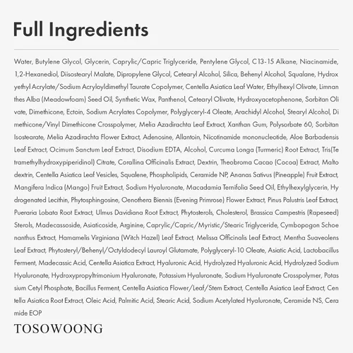 Vista 6 de TOSOWOONG Exosome CICA Crema Facial - Hidratante diario calmante para brotes y piel irritada, acción rápida, ligera para el cuidado de la piel