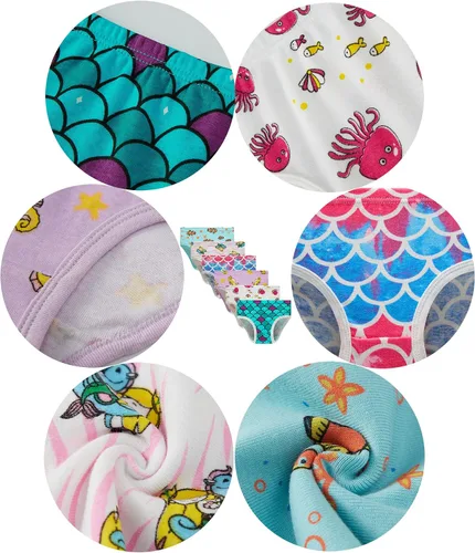 Vista 2 de Cadidi Dinos Ropa interior de algodón suave para bebés y niñas pequeñas