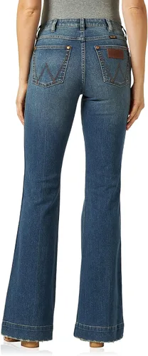 Vista 2 de Wrangler Pantalones de mezclilla retro de talle alto para mujer
