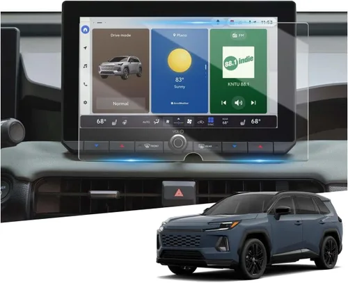 Vista 9 de YEE PIN Protector de pantalla para 2014-2019 4Runner Entune 6.1 pulgadas/2013 BRZ, protector de pantalla táctil de cristal templado para navegación