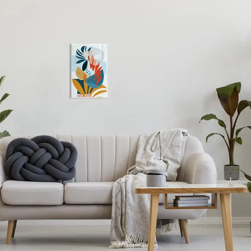 Vista 3 de Stupell Industries Placa de pared con formas botánicas tropicales contemporáneas, diseño de Ishita Banerjee