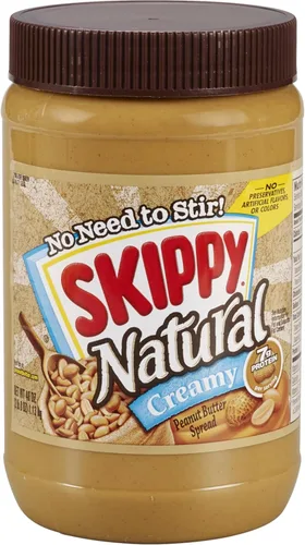 Vista 11 de SKIPPY Mantequilla de maní natural cremosa en paquetes individuales de extrusión, 1.15 oz (8 sobres)