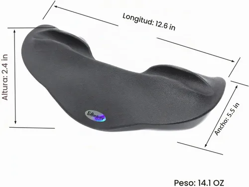 Vista 4 de Almohadilla para sentadillas con barra para el hombro, 1 pulgada de TPE profesional, cubierta protectora para mancuernas (Negro) squat bar