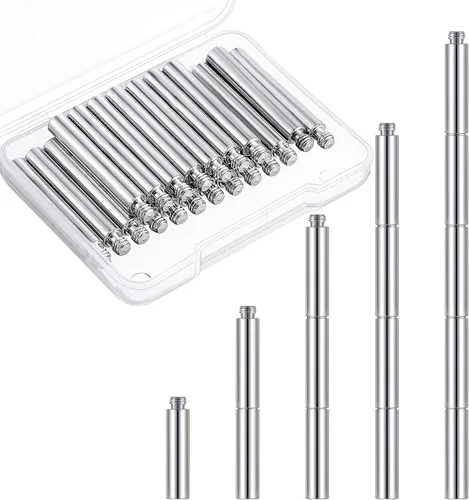 Vista 8 de 20 piezas de extensión de álbumes de recortes, tornillos de extensión de álbum de reemplazos para álbum de fotos recargable posteriormente