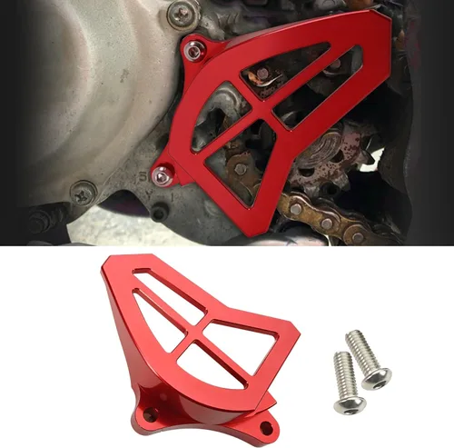 Vista 10 de Canitu Cubierta protectora del piñón delantero, cubierta de piñón de motor de aluminio billet CNC, protector de caja del motor, guard protector