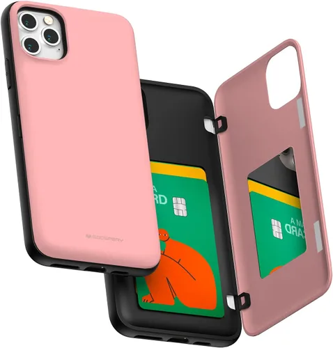 Vista 11 de GOOSPERY Parachoques magnético para puerta compatible con iPhone 11 Pro Max, tarjetero tipo cartera, cierre automático, protección de doble capa