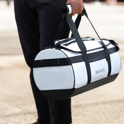 Vista 7 de Bolsa de gimnasio para mujeres y hombres, grandes bolsas de viaje deportivas, bolsas de fin de semana, bolsa de baile de entrenamiento, bolsa