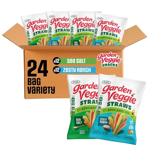 Vista 11 de Sensible Portions Pajitas vegetales de jardín, Screamin' Hot, 0.75 onzas (paquete de 24)