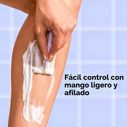 Vista 3 de BIC Silky Touch - Maquinillas de afeitar desechables para mujer, 2