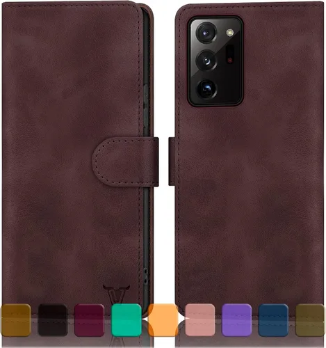 Vista 7 de DJBull Funda tipo cartera para Samsung Galaxy Note 20 Ultra con soporte para tarjeta de crédito, [bloqueo RFID] Funda de cuero PU para teléfono a