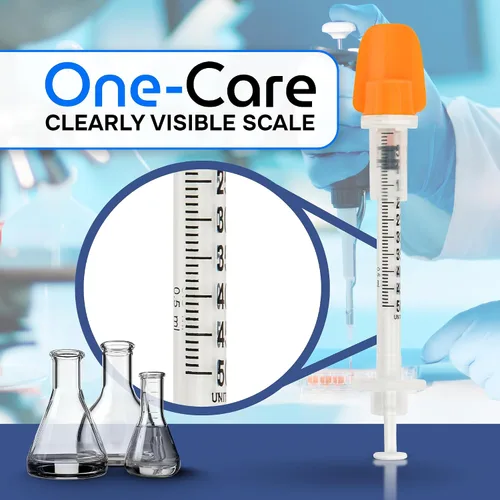 Vista 4 de ONE-CARE 100 Pack 23Ga 1.0inch/25mm Suministros de laboratorio industriales Accesorios de dispensación, empaquetados individualmente