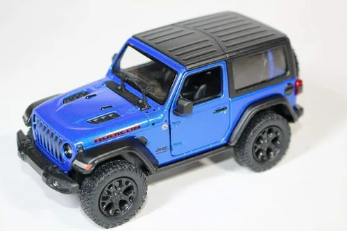 Vista 17 de KiNSMART - Vehículo de juguete modelo Jeep Wrangler Rubicon todoterreno 4x4 de 5 pulgadas, escala 1:34, réplica de coche de metal fundido