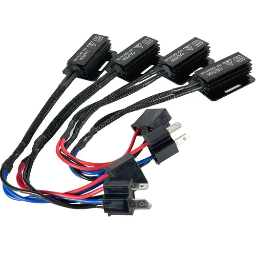 Vista 2 de Adaptador de resistencia de carga LED H4 9003, 50 W, 6 ohmios, decodificador Canbus mejorado, reparación de faros delanteros, luz antiniebla, código