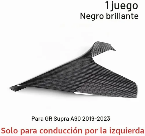 Vista 9 de JSWAN Cubierta de reposabrazos de consola central de fibra de carbono, panel de ajuste lateral para Supra GR A90 MK5, accesorios interiores, brillo