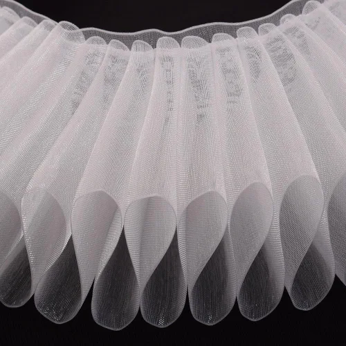 Vista 5 de GRACEART Elizabethan Dickens Ruff Cuello Payaso Collar Elizabeth Muñeca Ruffs Ruffle Cuff Bandas