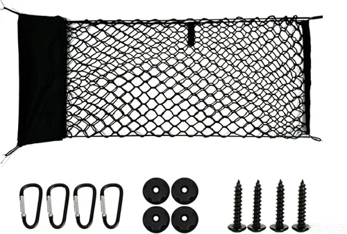 Vista 9 de Red de carga universal para caja de camión, bolsa de malla de almacenamiento para camioneta, organizador de carga, red de carga (35 x 15.7 pulgadas)