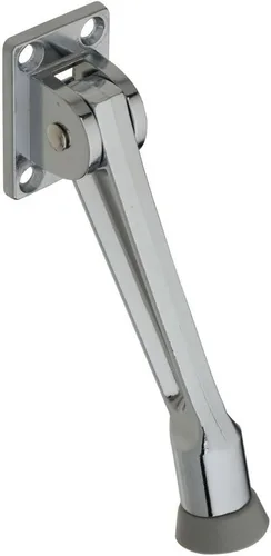 Vista 5 de National Hardware Tope para puerta que se baja de 5 pulgadas, N184-218 Foot-Operated Spring Lever Holds Doors Open; Ribbed Rubber Foot Grips