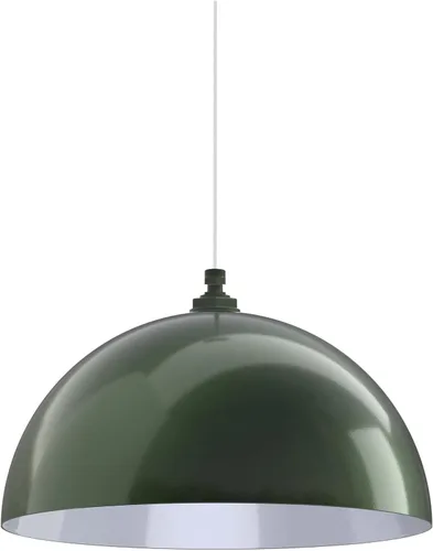 Vista 125 de Steel Lighting Co. Melrose - Lámpara colgante Montada en el techo Cúpula redonda de 18 pulgadas Estilo moderno contemporáneo de granja