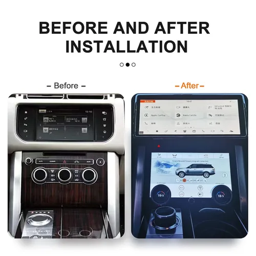 Vista 3 de Panel de Control de Clima AC de Pantalla Táctil LCD de 10 Pulgadas para Land Rover Range Rover Vogue L405 2013-2017, Versión de Actualización