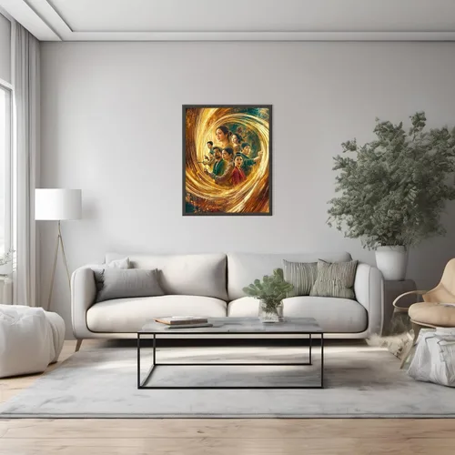 Vista 4 de Posterizer 1 pcs - movie superhero ensemble cast in action -1 - Movie & Cinema Art - Fantasy & Fiction Art - Living Room Bedroom Decor-08x10
