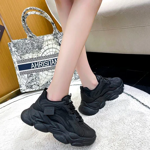 Vista 6 de Zapatos deportivos de plataforma para mujer con cordones