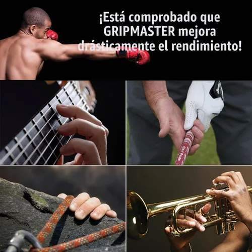 Vista 7 de Prohands Gripmaster - Ejercitador de mano (fortalecedor de agarre de mano), con resorte, sistema de pistón de dedos, aislamiento y ejercicio de cada