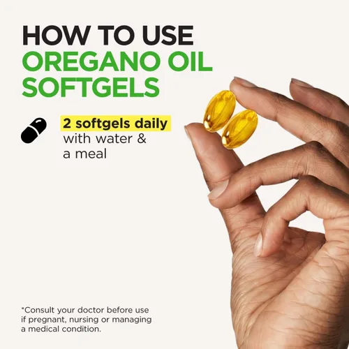 Vista 7 de Gya Labs Cápsulas blandas de aceite de orégano con aceite de semilla negra