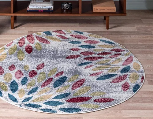 Vista 11 de Unique Loom Sumter Collection - Alfombra Rhett (2 pies x 6 pies, gris/azul marino)