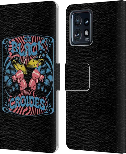 Vista 7 de Head Case Designs Officially Licensed The Black Crowes Artwork Graphics Leather Book Wallet Case Cover Compatible with Motorola Moto Edge 40 Pro