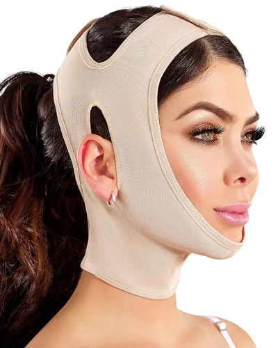 Vista 9 de Shape Concept 301 - Correa de mentón, banda de soporte, cuello y cara, alta compresión Vendaje cervical, post cirugía, lifting facial recuperación
