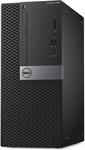 Vista 3 de Dell Optiplex 7050 Intel 7ª generación i7-7700 Quad Core DDR4 de 16 GB SSD de 256 GB Win 10 Pro Mini Tower (renovado)