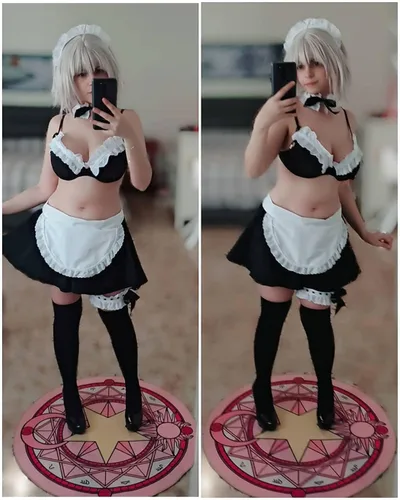 Vista 5 de paloli Maid Outfit Anime Cosplay Costume French Apron Fancy Lingerie Sets for Women