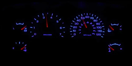 Vista 6 de HERCOO Bombillas LED azules para medidor de instrumentos, velocímetro, compatible con Dodge Ram 1500 2500 3500 2002-2006