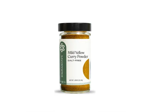 Vista 4 de Savory Spice Polvo de curry amarillo suave (3.6 onzas), condimento de curry sin sal para pasta, salsa, fideos