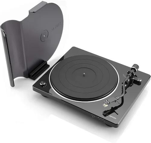 Vista 8 de Denon DP-29F Reproductor de discos completamente automático, tocadiscos analógico con ecualizador de phono RIAA incorporado, diseño único de brazo