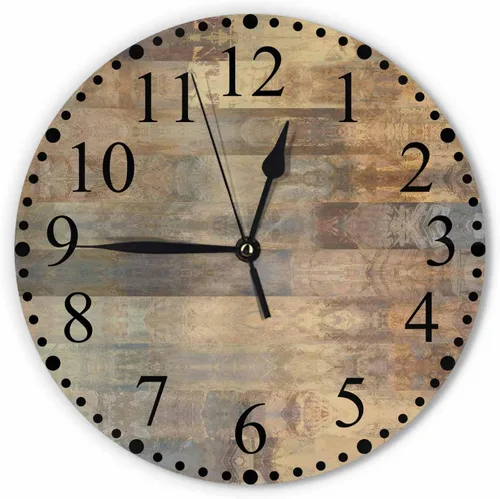 Vista 11 de Reloj de Pared Bohemio con Textura Paisley de 10 Pulgadas Operado por Batería Vector Color Rojo Brillante Reloj Silencioso Sin Tictac Relojes
