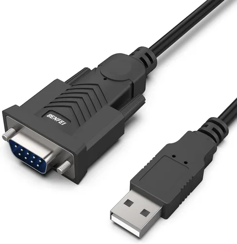 Vista 8 de BENFEI Cable adaptador USB a serie, 1.83 m USB a RS-232 macho (9 pines) DB9, chipset Prolific, compatible con Windows 11/10/8.1/8/7, Mac OS X 10.6