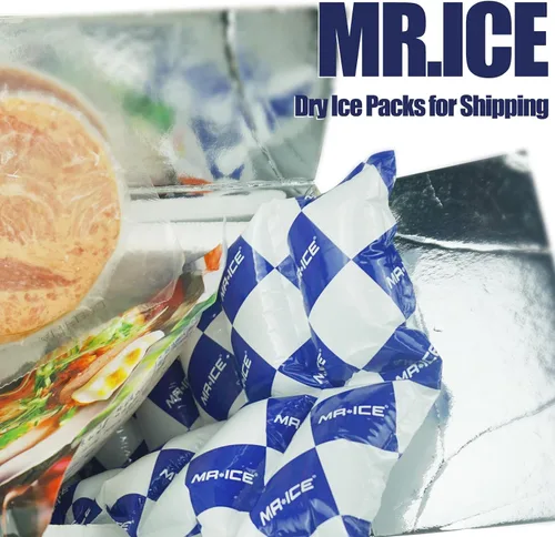 Vista 5 de Paquetes de hielo seco para envío de alimentos congelados - Manta de hielo flexible para enfriadores - Paquetes fríos de envío mantienen