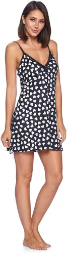 Vista 4 de Casual Nights Conjunto de camisón y bata tipo kimono de rayón de 2 piezas para mujer